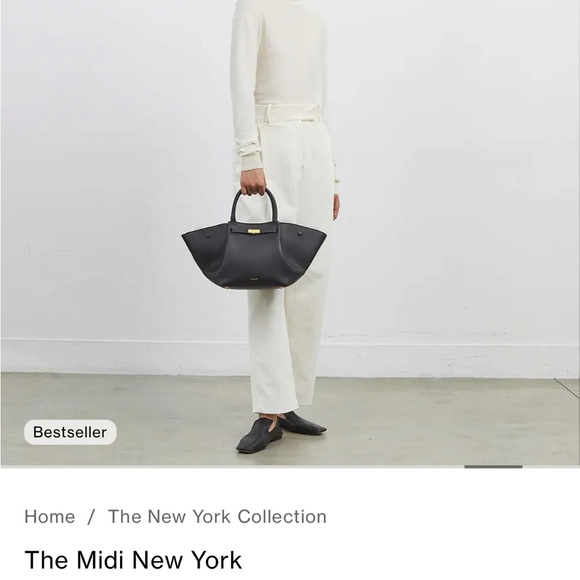DeMellier Black Midi New York Tote - Picture 7 of 8